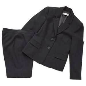 Kasper Black Pantsuit 4P 4 Petite